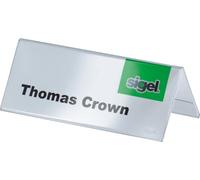 SIGEL TA136 Sign Holder, tent form, for 10 x 6 cm, double-sided presentation, ri