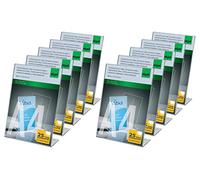 SIGEL TA210-10 Porta-avvisi da tavolo / Porta-brochure da banco, con base a L, acrilico, per A4, 10 pz
