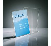 Sigel TA210 Espositore da tavolo a forma di L adatto per formato carta: DIN A