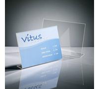 Sigel espositore da tavolo ta211 a forma di l 300 mm x 210 trasparente 1 pz