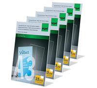 SIGEL TA213 Espositore da tavolo inclinato, 30x42,5x11 cm, per A3 verticale, per bancone, ristorazione, ufficio, matrimonio, etc, resistente ai raggi UV, acrilico, trasparente, 5 pezzi