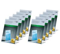 SIGEL TA214 Porta-avvisi da tavolo / Porta-brochure da banco, con base a L, acrilico, per A6, 10 pz