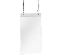 SIGEL TA240 Porta-avvisi / Porta-stampati da parete con 2 fori, per A4, accrilico, trasparente