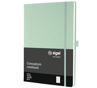 SIGEL CO680 Conceptum Taccuino, a quadretti, circa A4, verde, copertina rigida, 194 pagine