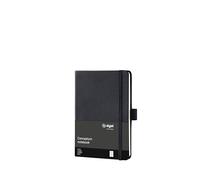 SIGEL CO131 Taccuino premium con quadretti, A6, copertina rigida, nero, Conceptum
