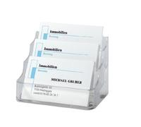 SIGEL VA130 Espositore per biglietti da visita, 3 scomparti,1 pz