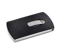 SIGEL VZ121 Custodia per biglietti da visita "Snap" effetto pelle, 1 pz