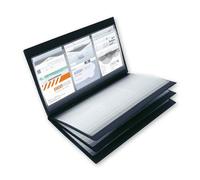 SIGEL VZ175 Raccoglitore per biglietti da visita, con rubrica autoadesiva, 1 pz