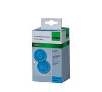 SIGEL WM007 Contromarche Bevande di plastica, motivo a rilievo sul davanti e lettera "G" sul retro, 25 mm, azzurro, 100 pz