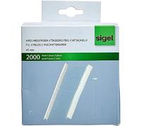 SIGEL ZB321 Lotto di 2000 fascette in Nylon per Pistola Tessile, 4,5 cm, trasparente