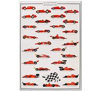 SIGEM Poster Ferrari Formula 1 Storiche - Auto da Corsa Leggendarie - Stampa Decorativa - Edizione (48, Centimetri, 33, Centimetri)