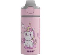 Sigg - Borraccia Bambini in Alluminio - Miracle - con Cannuccia - Ermetica - Leggera - Senza BPA - Certificata Climate Neutral - per La Scuola E Lo Sport - 0,4L