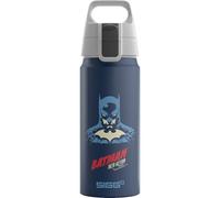 Sigg - Borraccia Bambini In Alluminio - WMB ONE Batman Into Action Blue - Perfetta Per Bevande Gassate - Ermetica - Leggera - Senza BPA - Certificata Climate Neutral - Blu - 0,6L