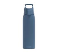 SIGG - Borraccia in acciaio inox - Shield One Deep Blue - Adatto per bevande gassate - A prova di perdite - Leggerissima - Senza BPA - Outdoor & Fitness - Blu - 1L
