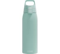 SIGG - Borraccia in acciaio inox - Shield One Milky Blue - Adatto per bevande gassate - A prova di perdite - Leggerissima - Senza BPA - Outdoor & Fitness - Blu - 1L