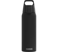 SIGG - Borraccia isolata - Shield Therm One Black - Adatto per bevande gassate - A prova di perdite - Lavabile in lavastoviglie - Senza BPA - 90% acciaio inossidabile riciclato - Nero - 0,75L