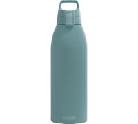 SIGG - Borraccia isolata - Therm One Morning Blue - Bevande gassate - A prova di perdite - Lavabile in lavastoviglie - Senza BPA - 90% acciaio inossidabile riciclato - Grigio-blu - 1,5L