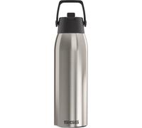 SIGG - Borraccia Isolata - Thermos Shield Therm FLIP Brushed - A prova di perdite - Lavabile in lavastoviglie - Senza BPA - 90% acciaio inox riciclato - Argento - 1L