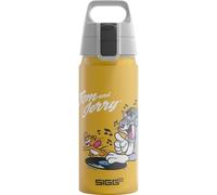 SIGG - Borraccia per bambini in alluminio - WMB ONE Tom & Jerry 0.6 L | Borraccia per bambini, Adatta a bevande gassate, A prova di perdite, Leggerissima, Senza BPA, Sport & Scuola, Giallo