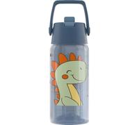 SIGG - Borraccia per Bambini - Viva FLIP T-Rex - A prova di perdite - Lavabile in lavastoviglie - Senza BPA - Sport & Scuola - Blu con Dinosauro - 0.5L