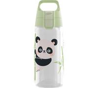 Sigg - Borraccia per Bambini - Viva One Panda - Adatta per Bevande Gassate - A Tenuta Stagna - Lavabile in Lavastoviglie - Senza BPA - Per Sport e Scuola - Trasparente - 0,5L