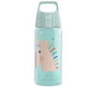 Sigg - Borraccia per bambini - Viva One Unistars - Adatto per bevande gassate - A prova di perdite - Lavabile in lavastoviglie - Senza BPA - Sport e scuola - Blu - 0,5L