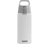 Sigg - Borraccia termica in acciaio inox - Shield Therm One - adatta per bevande gassate - A tenuta stagna - Lavabile in lavastoviglie - Senza BPA - 90% riciclata - Per esterni - Bianco - 0,5 L
