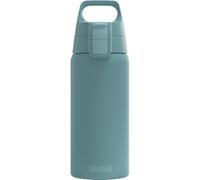 SIGG - Bottiglia termica - Shield Therm ONE Morning Blue 0.5 L | A prova di perdite, Adatta a bevande gassate, 5h caldo & 36h freddo, Lavabile in lavastoviglie, Senza BPA, Grigio-blu