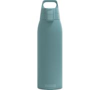 SIGG - Bottiglia termica - Shield Therm ONE Morning Blue 1 L | A prova di perdite, Adatta a bevande gassate, 10h caldo & 72h freddo, Lavabile in lavastoviglie, Senza BPA, Grigio-blu
