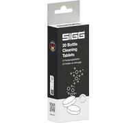 Sigg Bottle Clean Tablets per tutte le borracce, 20 pastiglie igienizzanti per il lavaggio a mano, Pastiglie effervescenti per la pulizia di bottiglie e borracce