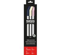 SIGG Helia Set di cannucce in vetro (4 pezzi), Set di cannucce lavabili in lavastoviglie in vetro, Set composto da cannucce riutilizzabili e scovolino per la pulizia - Night Large