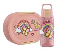 SIGG LUMO Kids Set Rainbow, borraccia Viva One da 0,5 l e contenitore per il pranzo Lumo Kids da 0,8 l, adatta al microonde e alla lavastoviglie, senza BPA, leggera, per scuola, asilo e tempo libero