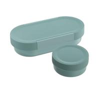 SIGG Lumo L Morning Blue - Contenitore per il pranzo con contenitore extra, 2 in 1, senza BPA, 1 l, colore: blu