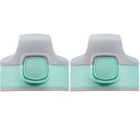 Sigg Miracle Kids Top Tabbi Mint Tappo ricambio, Tappo ermetico borraccia in alluminio e Tritan con cannuccia (0.35 L, 0.4 L, 0.45 L), Accessorio di ricambio (Confezione da 2)
