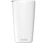 Sigg Neso Cup White Tazza Termica da Viaggio (0.4 L), Tazza Termica Caffè Isolata a Doppia Parete e senza Sostanze Inquiti, Mug da Viaggio in Acciaio Inossidabile 18/8