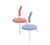 Sigg Set di 2 bicchieri per bambini con cannuccia, ricambio in acciaio inox (0,35 l), chiusura di ricambio in silicone e cannuccia in Tritan, senza BPA