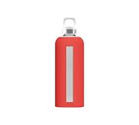 SIGG Star Scarlet - Borraccia da 0,5 l, senza sostanze nocive e a prova di perdite, in vetro resistente al calore, con custodia in silicone