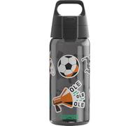 Sigg Tritan Renew - Borraccia per bambini Total Color ONE Kids OLE OLE, adatta per bevande gassate, lavabile in lavastoviglie, a prova di perdite, senza BPA, per sport e scuola, grigio, 0,5 l