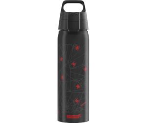 Sigg WMB ONE Kids Spiderman Webs, borraccia in alluminio per bambini, adatta per gassature gassate, a prova di perdite, leggera come una piuma, priva di BPA, certificata per il clima neutro, per sport