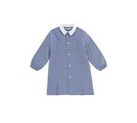 siggi BAMBINO GREMBIULE SCUOLA QUADRETTO BIANCO BLU 37GR1973 (13 anni (100 - altezza 158))