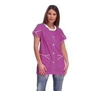 Siggi Casacca Donna da Lavoro Gretel 28cs0859, Viola Bianco, L