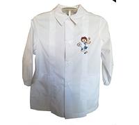 siggi GREMBIULE 33GR3081 SCUOLA MATERNA BAMBINO BIANCO 3-4-5-6-7-8 ANNI (50 3 ANNI)