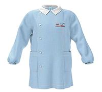 siggi Grembiule Asilo, Bambino e Ragazzo Con chiusura Bottoni o Zip. Quadretto Cielo o Bianco 3888/QDT_CIE_1PZ_5500_65, 6 anni