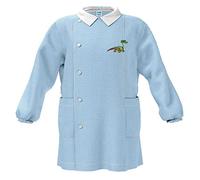 siggi Grembiule Asilo, Bambino e Ragazzo Con chiusura Bottoni o Zip. Quadretto Cielo o Bianco 3892/QDT_CIE_1PZ_5500_55 , 4 anni