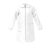 Siggi Grembiule Asilo e Elementare, Bambina e Ragazza Con chiusura Bottoni o Zip. Bianco, Blu o Quadretto Rosa 1969/BIANCO_ZIP_1PZ_0001_100 13