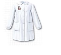 siggi grembiule bambina bianco scuola elementare chiusura bottone (70 (7ANNI))