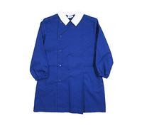 Siggi Grembiule Bimbo Scuola Blu 6/11 Anni con Ricamo Semplice (8 Anni - 128 cm)