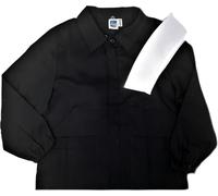 Siggi Grembiule Casacca Scuola ELEMENTARE Bambino (10 anni - 140 cm, nero)