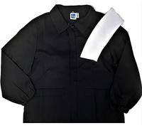 Siggi Grembiule Casacca Scuola ELEMENTARE Bambino (12 anni - 152 cm, nero)