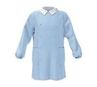Siggi Grembiule e Casacca Asilo e Elementare, Bambino e Ragazzo Con chiusura Bottoni o Zip. Bianco, Blu o Quadretto Cielo 1961/QUAD.CIEL_1PZ_5500_50 3A